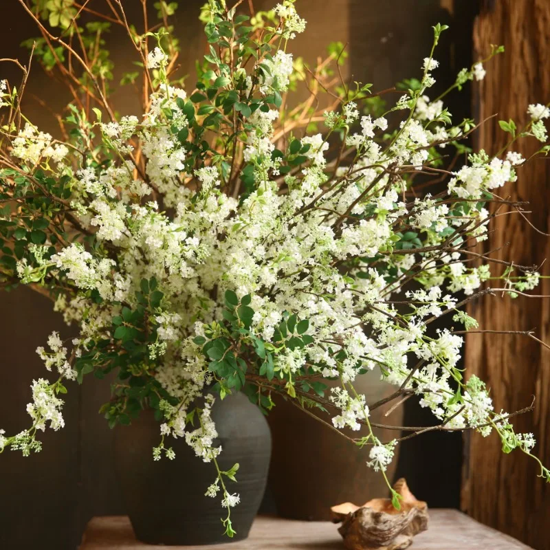 Baby Breath Dried - Flores artificiais de salgueiro para casamento,
