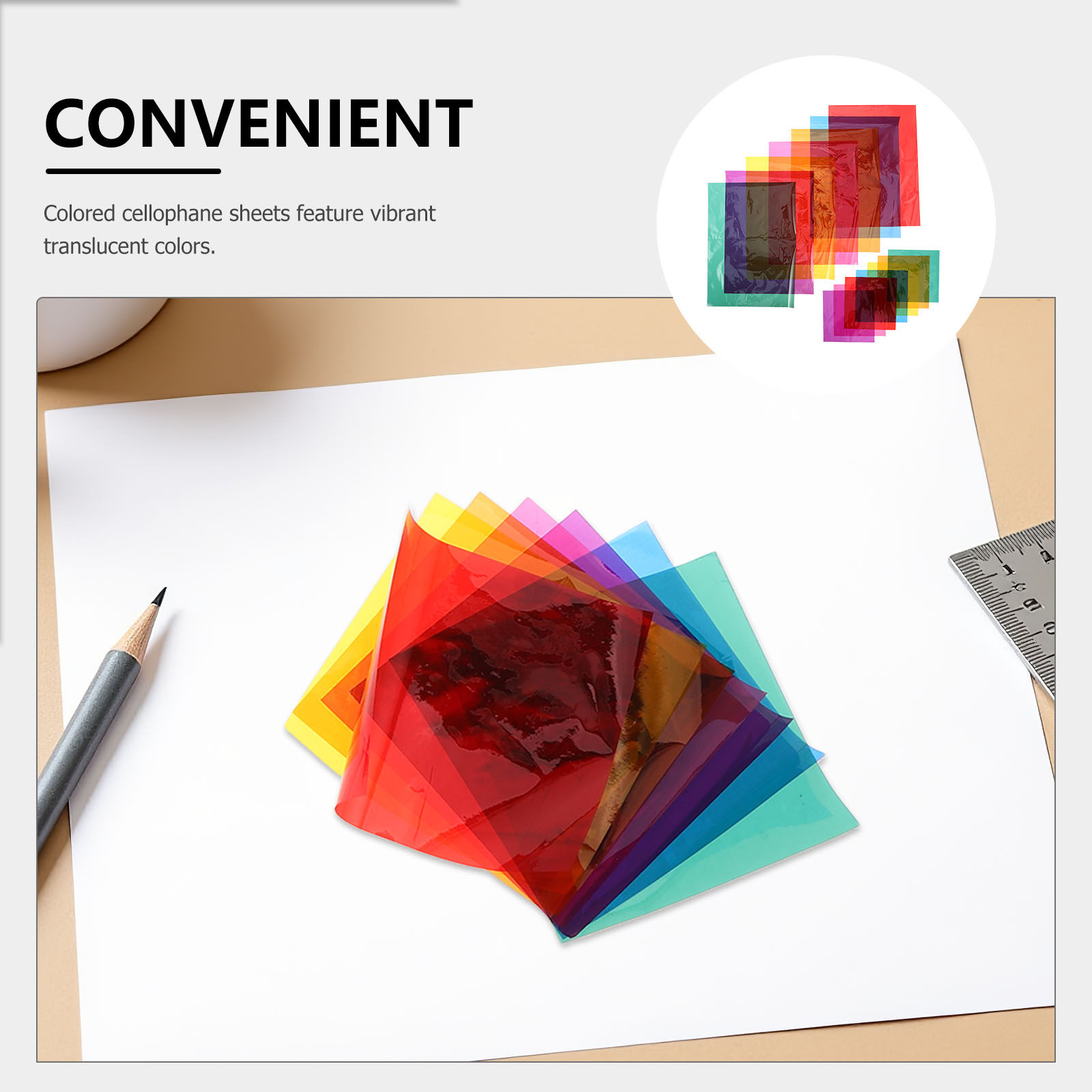 105 Folhas de Celofane Colorid - Cellophane Wrap Clear avaliação e preço