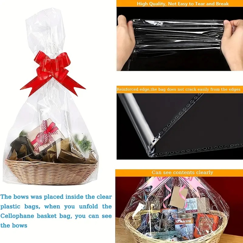 20/50 peças grande saco de cel - Cellophane Wrap Clear avaliação e preço