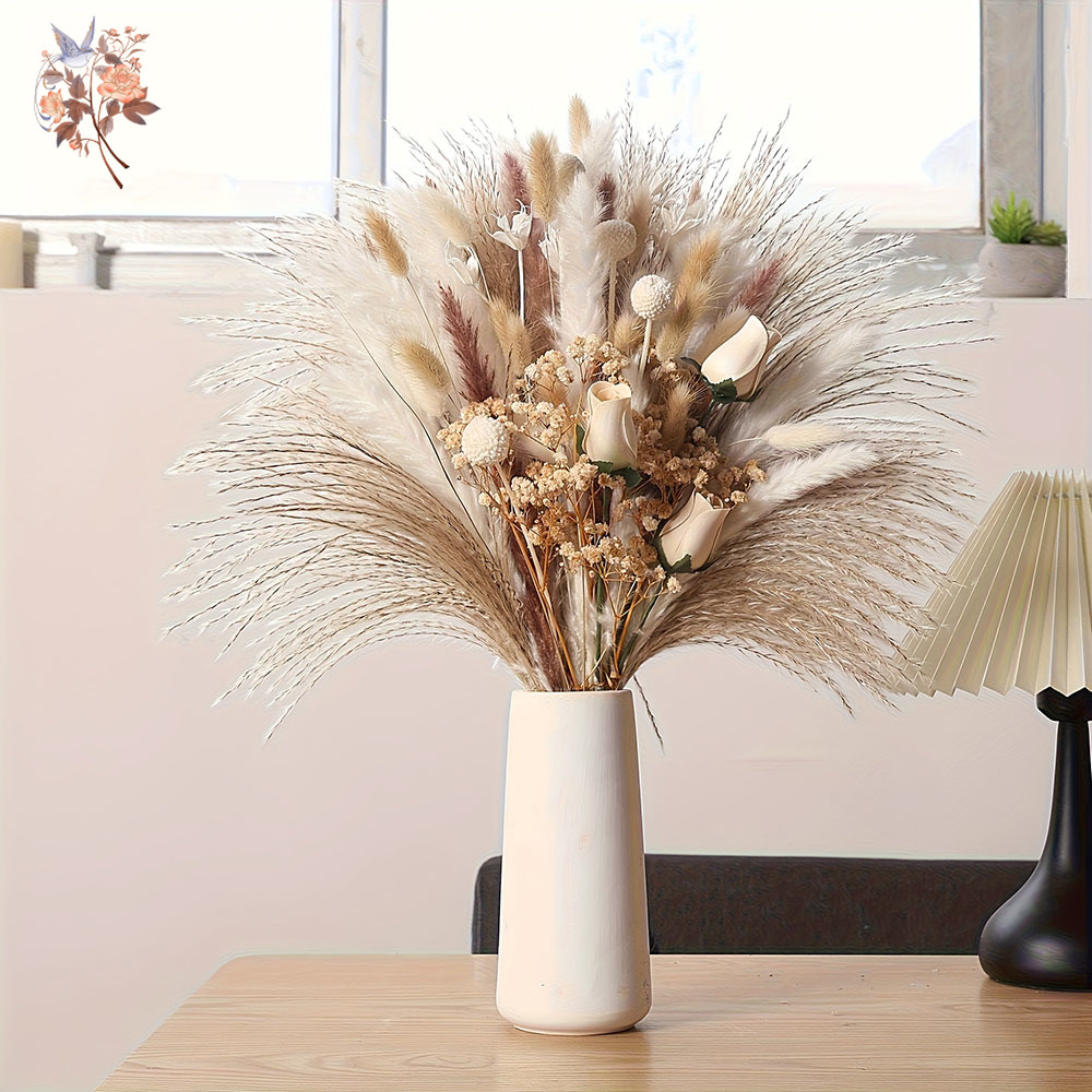 80 Peças de Flores Artificiais - Baby Breath Dried avaliação e preço