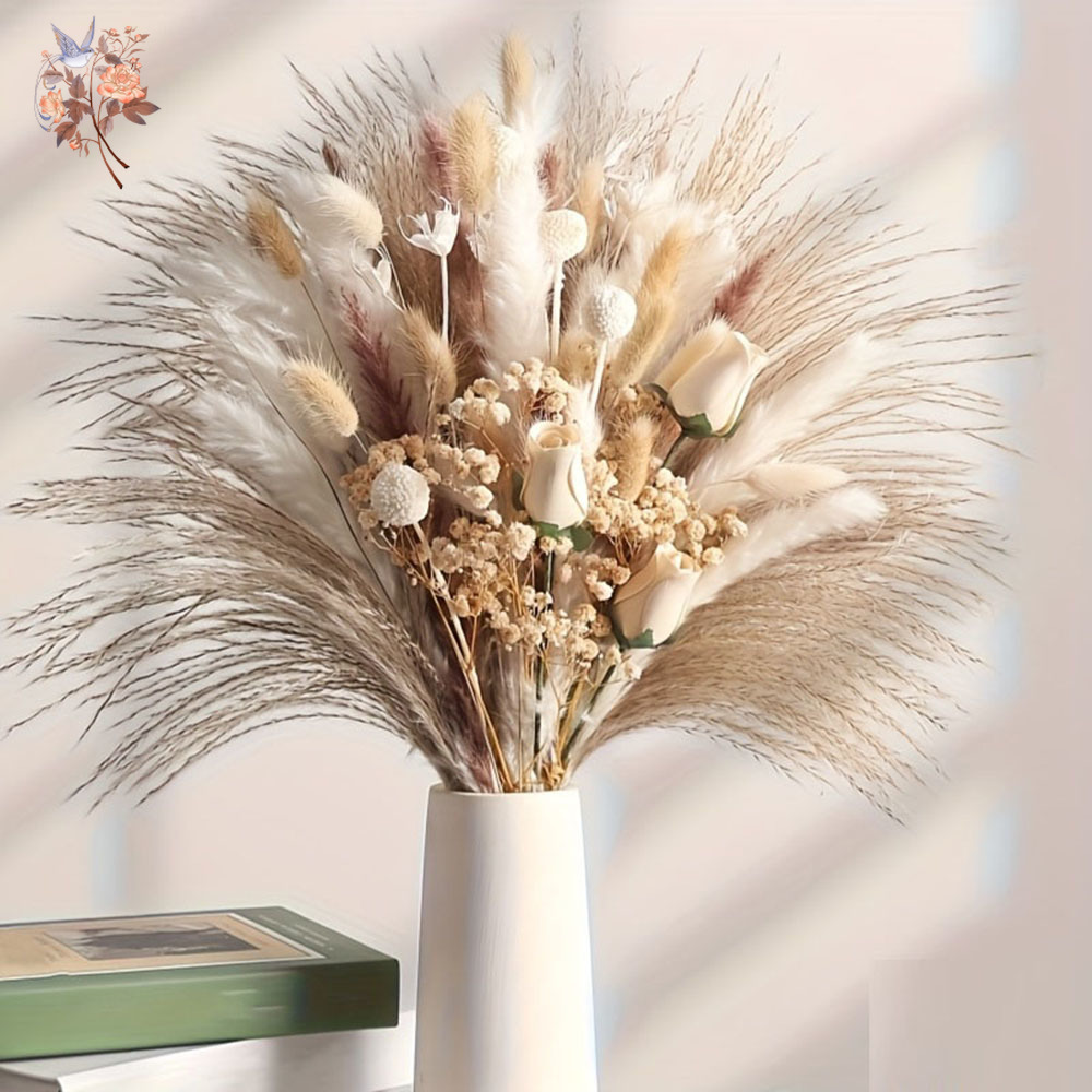 80 Peças de Flores Artificiais - Baby Breath Dried avaliação e preço