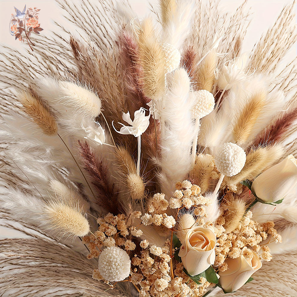 80 Peças de Flores Artificiais - Baby Breath Dried avaliação e preço