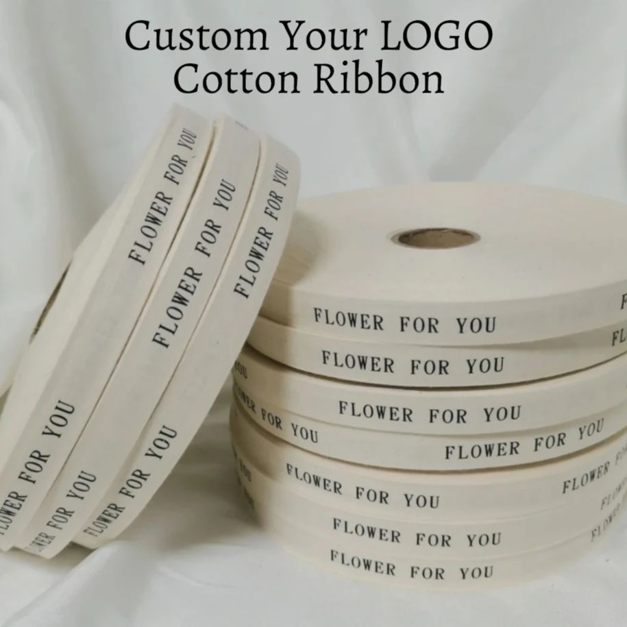 Fita de algodão com logotipo p - Florist Supply Ribbon avaliação e preço