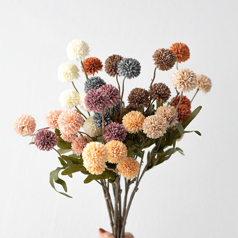 5 cabeças dandelion flores art - Baby Breath Dried avaliação e preço