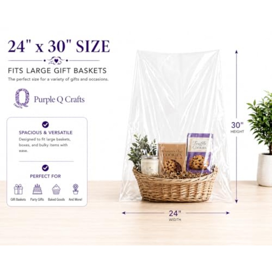 Sacos de Celofane para Cestas  - Cellophane Wrap Clear avaliação e preço